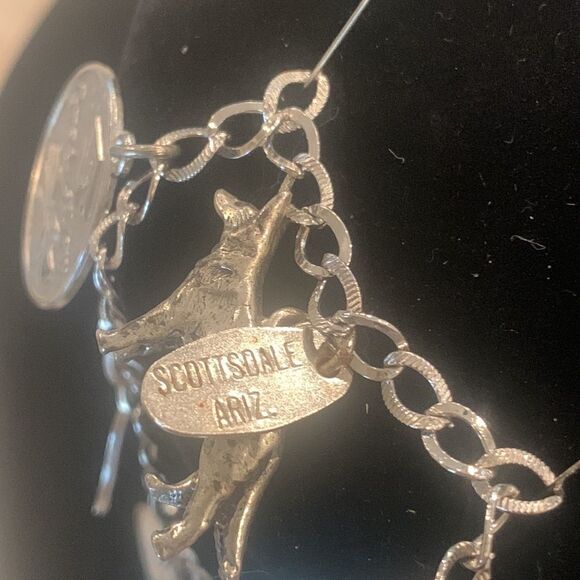 Vintage Sterling Charm Bracelet - Picture 8 of 8